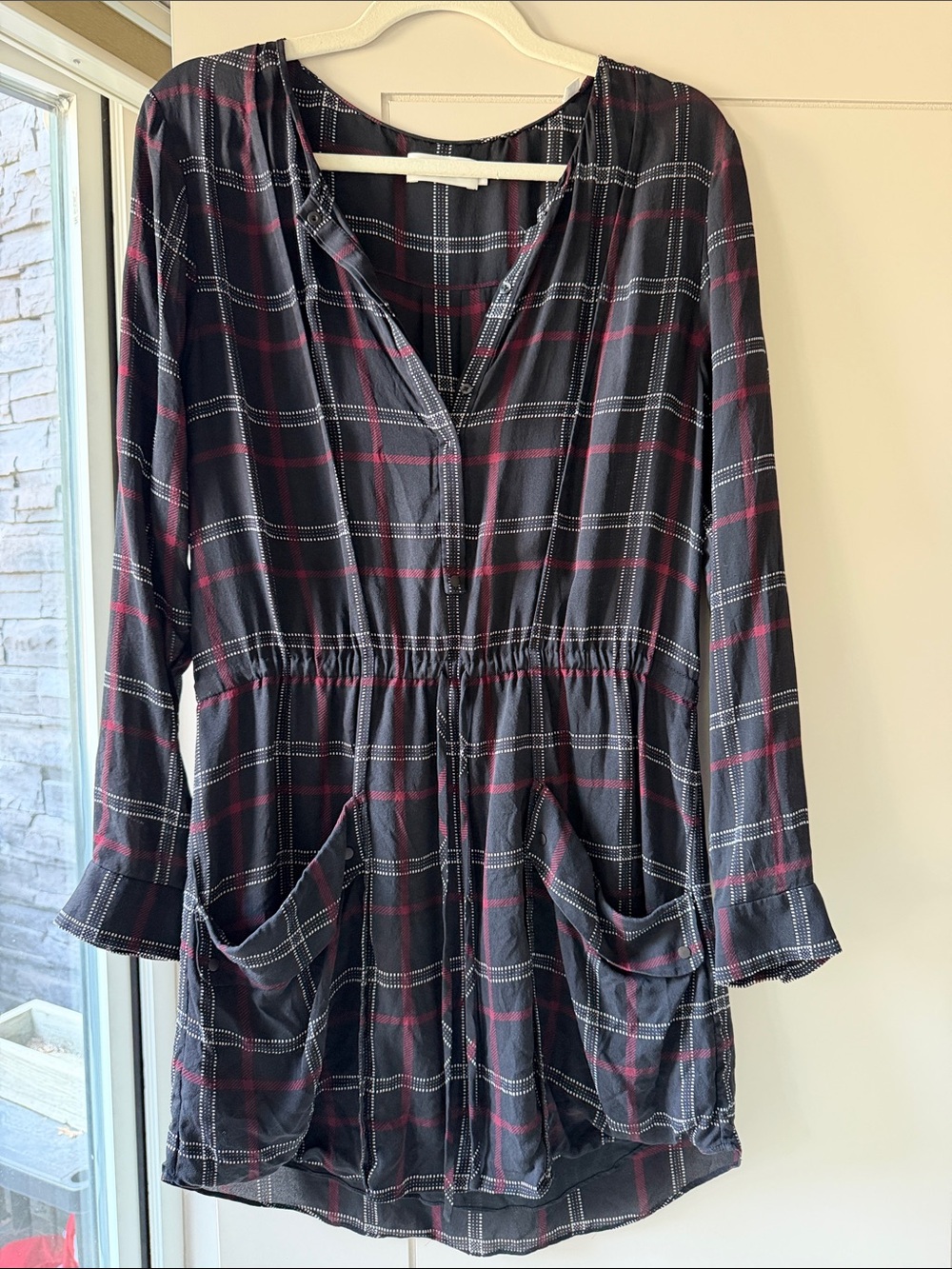 A.L.C. silk long sleeve dress